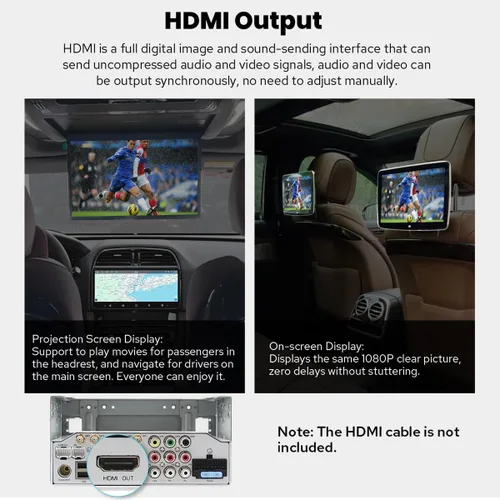 Miniatura 5 de Joying 8.9 "radio doble DIN con Carplay y Android Auto, 4GB+64GB Android 13 unidad principal pantalla táctil estéreo del coche con AM/FM