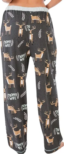 Miniatura 2 de Lazy One Pijamas para mujer lindos pantalones de pijama de alce y parte superior separados