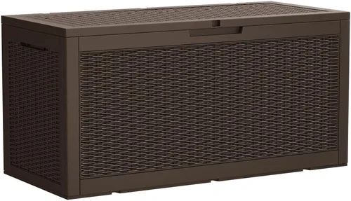 Miniatura 42 de Devoko 29 Gallon Waterproof Outdoor Storage Box Resin Deck Box Lockable and UV Resistant for Patio Furniture, Garden Tools (Black, 29 Gallon)