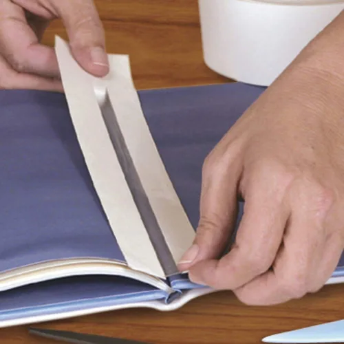 Miniatura 2 de Kapco Cinta de reparación de libros Easy Bind II de 3 pulgadas de ancho x 30 yardas de largo, acabado brillante