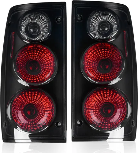 Miniatura 8 de AUTOSAVER88 Luces Traseras Compatibles con 86-94 1986-1994 Hardbody D21, 1995-1997 Hardbody Pickup Lámparas Traseras Carcasa Negra Lente Transparente