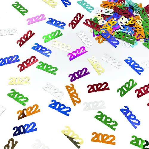 Miniatura 16 de Confeti Año 2022 Negro - Paquete al por menor #7220 QS0