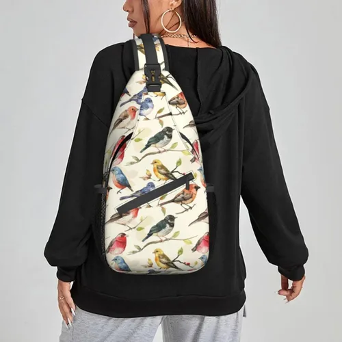 Miniatura 5 de Famame Mochila bandolera para el pecho, bolsa de hombro cruzada, gimnasio, ciclismo, viajes, senderismo, Varios