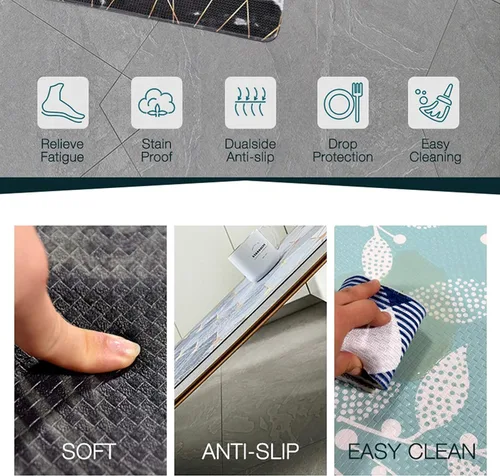 Miniatura 5 de Alfombrilla antifatiga para el suelo de la cocina, diseño artístico y hermoso, alfombrillas únicas, alfombrillas acolchadas para alivio del dolor