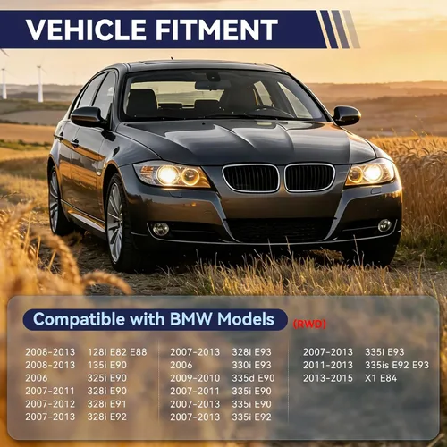 Miniatura 2 de Kit de suspensión de brazo de control inferior delantero, 4 piezas, compatible con BMW E90 325i 328i 330i 335i 335i 335is 128i 135i X1 (solo 2WD)