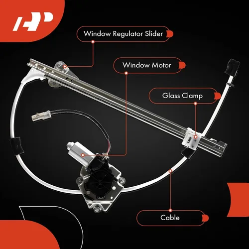 Miniatura 6 de A-Premium Regulador de Ventana Eléctrica Delantera Izquierda del Lado del Conductor con Motor de Repuesto para Ford E-150 2003-2014, E-250 Econoline
