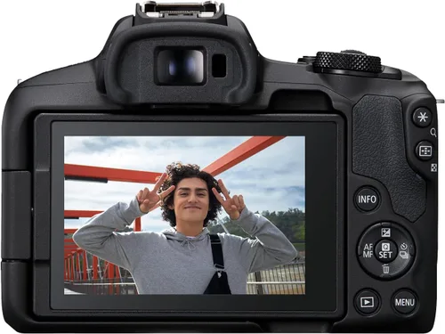 Miniatura 4 de Kit de cámara sin espejo Canon EOS R50 con lente RF-S18-45mm F4.5-6.3 IS STM, sensor CMOS de 24.2 megapíxeles (APS-C), video 4K, cámara híbrida