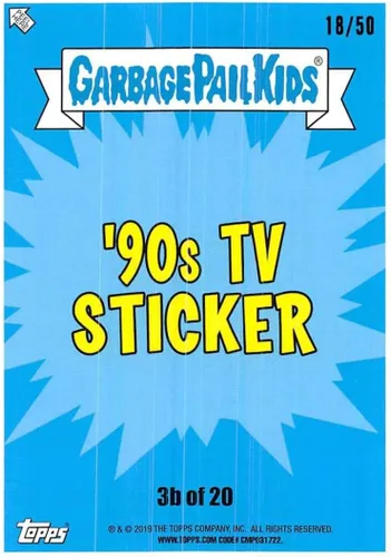 Miniatura 2 de 2019 Topps Cubo de basura Kids We Hate the '90s TV B-Names Fool's Gold #3 RANCID ROSIE SER/50 coleccionable