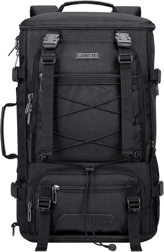 Miniatura 9 de WITZMAN Mochila de viaje para hombre, convertible grande, mochila de mano con compartimento para zapatos para aviones, compatible con laptop de 17