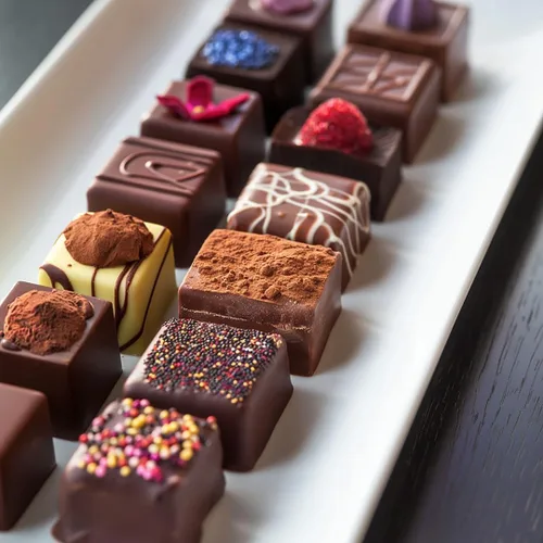 Miniatura 6 de Puyeipt Paquete de 2 moldes cuadrados de silicona para chocolate, moldes de caramelo de 40 cavidades, mini moldes para cubitos de hielo