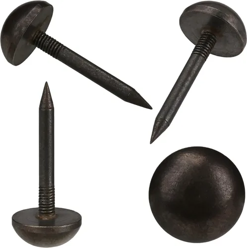 Tachuelas retro de latón puro sólido como clavos antiguos para tapicería para muebles, pasadores decorativos para madera, tachuelas de alfombra,