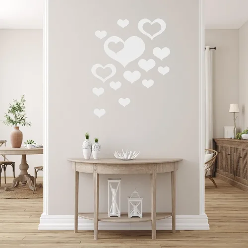 Miniatura 5 de uxcell Calcomanías de pared de espejo acrílico, 14 piezas en 1, autoadhesivas, extraíbles, para el hogar, sala de estar, dormitorio, oficina, Negro