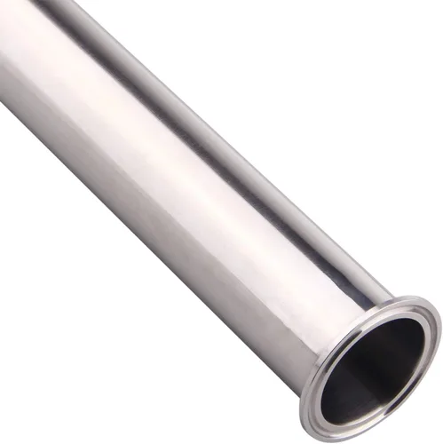 Miniatura 4 de Dernord - Tubo de bobina sanitaria con extremos de abrazadera, tubo redondo liso de acero inoxidable 304 con abrazadera triple de 5.08 cm