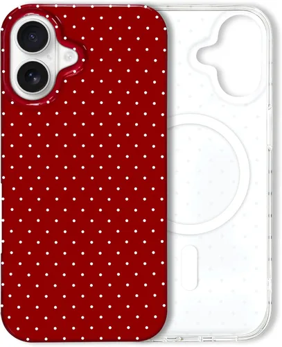 Miniatura 185 de Hython Funda para iPhone Air, diseño estético de lunares lindos, funda simple de 6.5 pulgadas, delgada, antiarañazos, parachoques de TPU suave, a