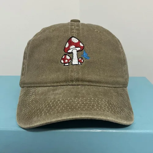 Miniatura 2 de Bukesiyi Sombrero bordado de hongos para hombres y mujeres