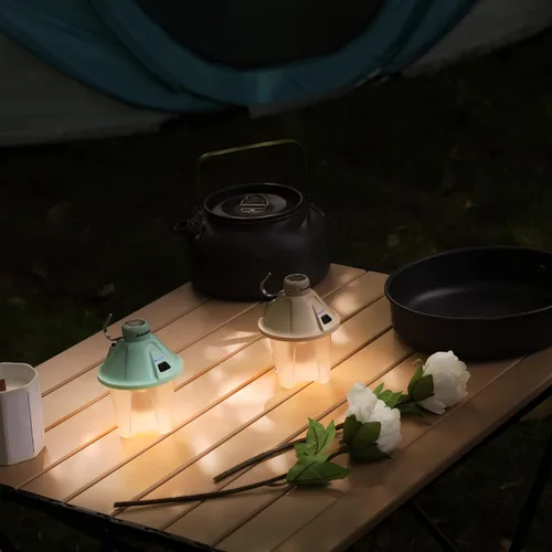 Miniatura 7 de EverBrite Linterna de campamento de 450 lúmenes, linterna de campamento recargable USB C con parte superior magnética y gancho para colgar, 5 modos