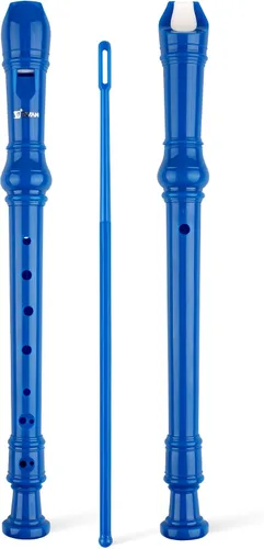 Miniatura 15 de SWAN Grabadora soprano para estudiantes principiantes – Flauta de 8 agujeros desmontable 3 piezas ABS descante grabadores con varilla de limpieza