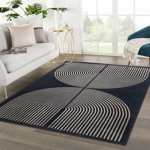 Miniatura 15 de Alfombra a cuadros de 2 x 3 pies, alfombra negra y blanca moderna para entrada interior, alfombra pequeña lavable a cuadros para baño, alfombra