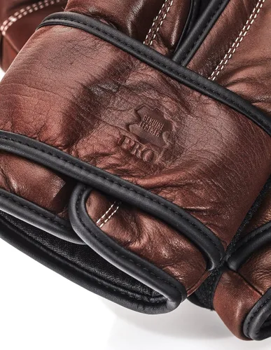 Miniatura 3 de GUANTES DE BOXEO DE PIEL MARRÓN PRO HERITAGE (STRAP UP)