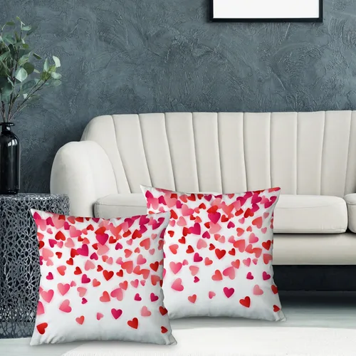 Miniatura 4 de Juego de 2 fundas de almohada de corazón para el día de San Valentín de 20 x 20 pulgadas, regalos románticos de San Valentín, Día de la Madre