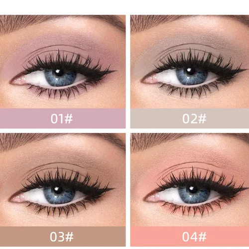 Miniatura 3 de MAEPEOR Sombra de ojos líquida mate 8 colores neutral desnuda suave sombra de ojos ligera de alto pigmento e impermeable sombra de ojos líquida