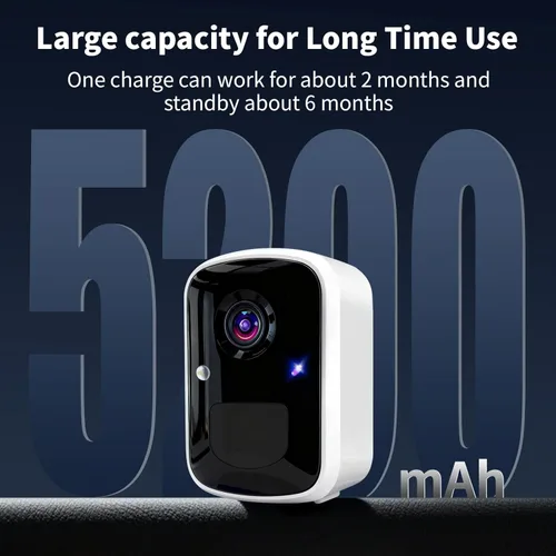 Miniatura 8 de Cámaras de seguridad inalámbricas Goalake, cámara WiFi alimentada por batería de 3MP con detección de movimiento AI, conversación de 2 vías, foco