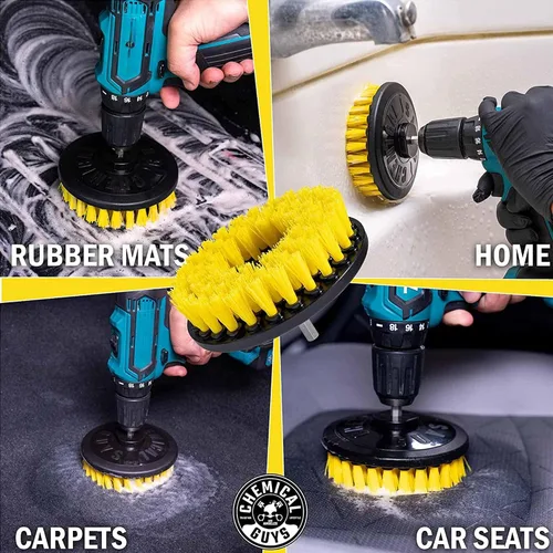 Miniatura 5 de Chemical Guys CWS203 HOL315 Fabric Clean - Kit de limpieza de espuma cítrica y cepillo de taladro fácil de usar, para alfombras y tapicería