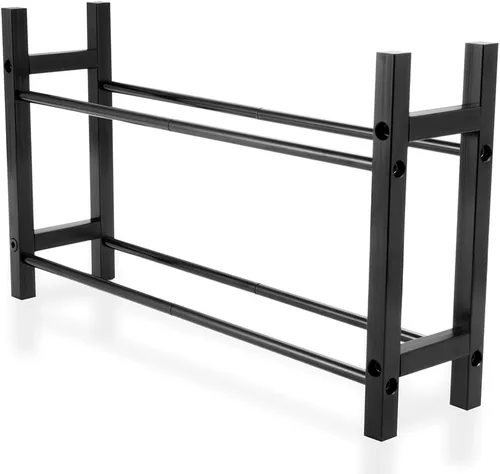 Miniatura 5 de RCHUBAM Ruedas de aleación de aluminio Estante de almacenamiento de neumáticos para 1/18 TRX4M Defender 1/24 Axial SCX24 RC Car (negro)