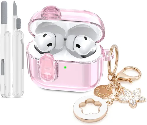 Miniatura 21 de Funda para Apple Airpods iPods Pro 3, fundas transparentes 2025 lindas mujeres, VISOOM Cute Air Pods Pro3 funda transparente para Airpods iPods Pro
