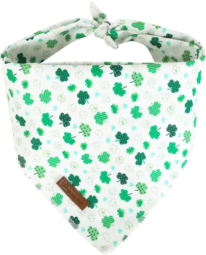 Miniatura 31 de Bandana de verano para perros, bufanda triangular de rejilla de algodón cómoda para perros medianos y grandes, pañuelo lavable para mascotas