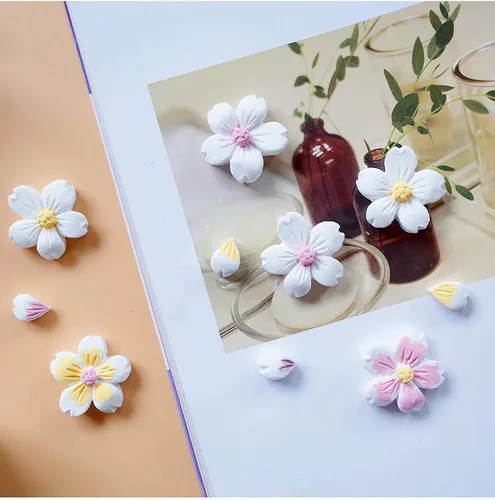 Miniatura 3 de 2 moldes de silicona con forma de flor de crisantemo y flores pequeñas para decoración de pasteles de azúcar, decoración de cupcakes, dulces