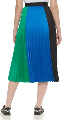 Miniatura 4 de Karl Lagerfeld Paris Falda deportiva sin botones para mujer, NegroBl LltLsh Mdw
