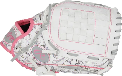 Miniatura 2 de Rawlings Serie Players T-Ball y guante de béisbol para jóvenes Tamaños 9 a 11.5 pulgadas Múltiples estilos Unicornio - Blanco
