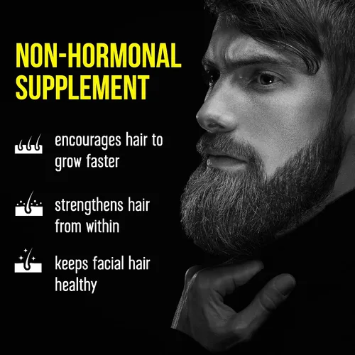 Miniatura 4 de Beard Grow XL Suplmento para vello facial Las vitaminas N 1 para el crecimiento del vello en hombres Para una barba más gruesa y más tupida