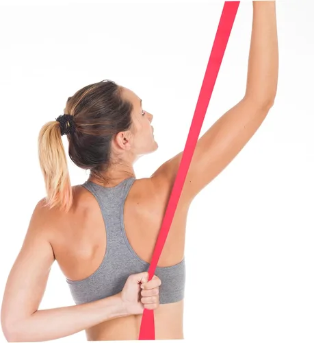 Miniatura 7 de Alipis Banda elástica de resistencia TPE para yoga para estiramiento de fitness y entrenamiento de fuerza, banda de ejercicio para hombros, piernas