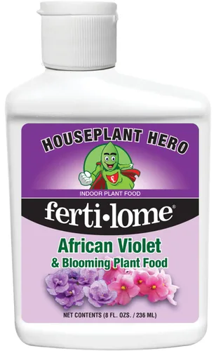 Houseplant Hero African Violet & Blooming Plant Food - Fertilizante para plantas de interior 8-10-8 (8 onzas)