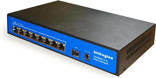 Miniatura 2 de Switch Ethernet no administrado de 8 puertos 2.5G con enlace ascendente SFP+ 10G, 8 puertos Base-T de 2.5G, capacidad de conmutación de 60 Gbps