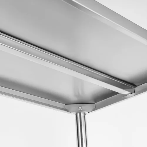 Miniatura 9 de Estantes de almacenamiento de acero inoxidable de 4 niveles, estante ajustable de pie, estante de acero inoxidable resistente para cocina