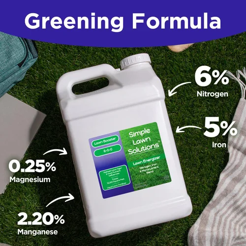 Miniatura 7 de Energizador de césped de grado comercial, potenciador de micronutrientes de hierba con hierro y nitrógeno, fertilizante concentrado en aerosol