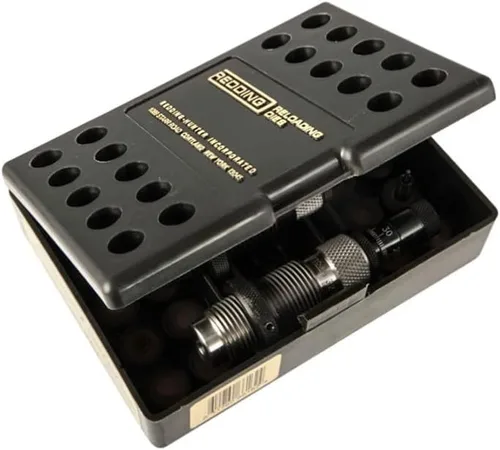 Miniatura 4 de Redding Juego de troqueles prémium para cartuchos de pistola de cuello de botella, troqueles de recarga precisos de alto rendimiento con gran cono