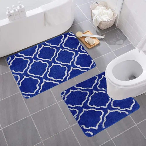 Miniatura 53 de YHF - Alfombras de baño de 20 x 32 pulgadas, extra gruesas y suaves, de microfibra peluda, lavables a máquina, alfombras de baño absorbentes, tapete