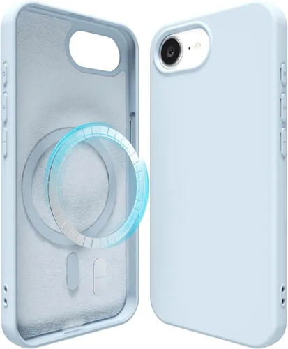Miniatura 46 de oakxco Funda de silicona para iPhone 12 Pro Max, magnética, compatible con carga inalámbrica Magsafe, cubierta protectora de goma suave y delgada