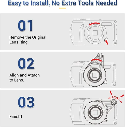 Miniatura 4 de JJC Difusor de flash para Olympus TG-7 TG-6 TG-5 TG-4 TG-3 TG-2 TG-1, repuesto Olympus FD-1, luz difusora de flash macro para Tough TG7 TG6 TG5 TG4