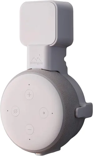 Miniatura 14 de Echo Dot Wall Mount El original Outlet Hanger Se adapta a Amazon Echo Dot 3ª generación Sin sonido amortiguado Parrilla de altavoces