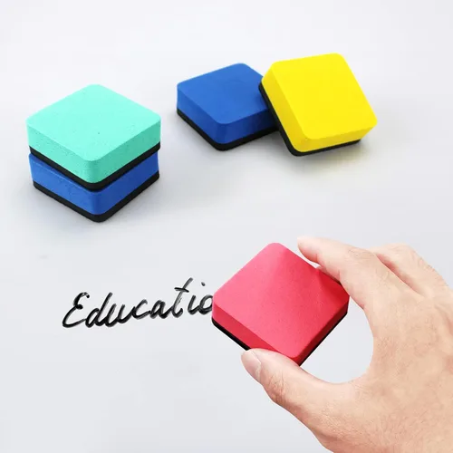 Miniatura 6 de Borrador de borrado en seco, paquete de 12 borradores magnéticos de pizarra blanca, pequeños borradores de pizarra de borrado en seco para aula