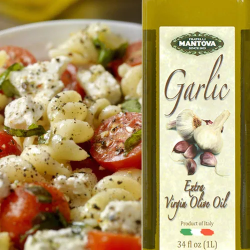 Miniatura 6 de Mantova Aceite de oliva virgen extra de ajo (AOVE), prensado en frío, calidad premium, importado de Italia, perfecto para cubrir ensaladas