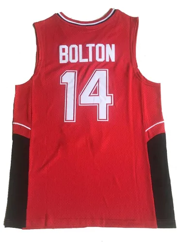 Miniatura 2 de Camiseta de baloncesto de Troy Bolton #14 Wildcats High School Basketball Jersey cosido rojo, camisetas de película Hip Hop