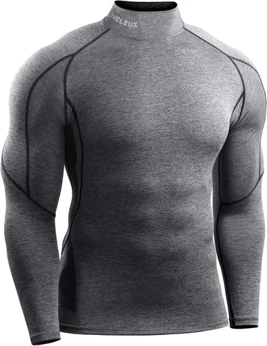 Miniatura 4 de NELEUS Men's 3 Pack Athletic Compression Shirt Running Shirts