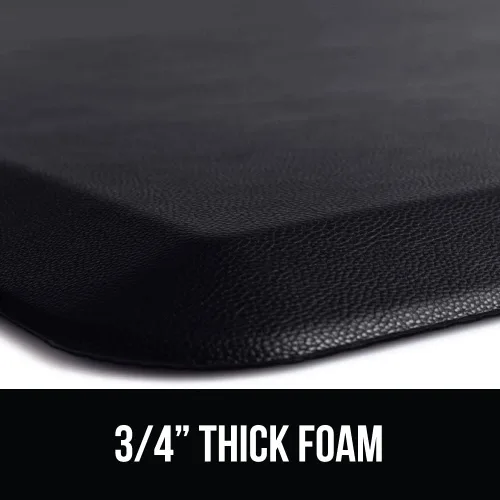 Miniatura 8 de GORILLA GRIP Alfombrillas cómodas y acolchadas para cocina, 48x20, parte superior suave resistente al agua y a las manchas, tapete antifatiga Negro