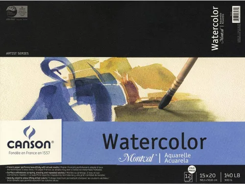 Miniatura 9 de Canson Artist Series - Papel de acuarela, bloc con espiral de alambre, 5.5 x 8.5 pulgadas, 20 hojas (140lb/300g) - Papel de artista para adultos